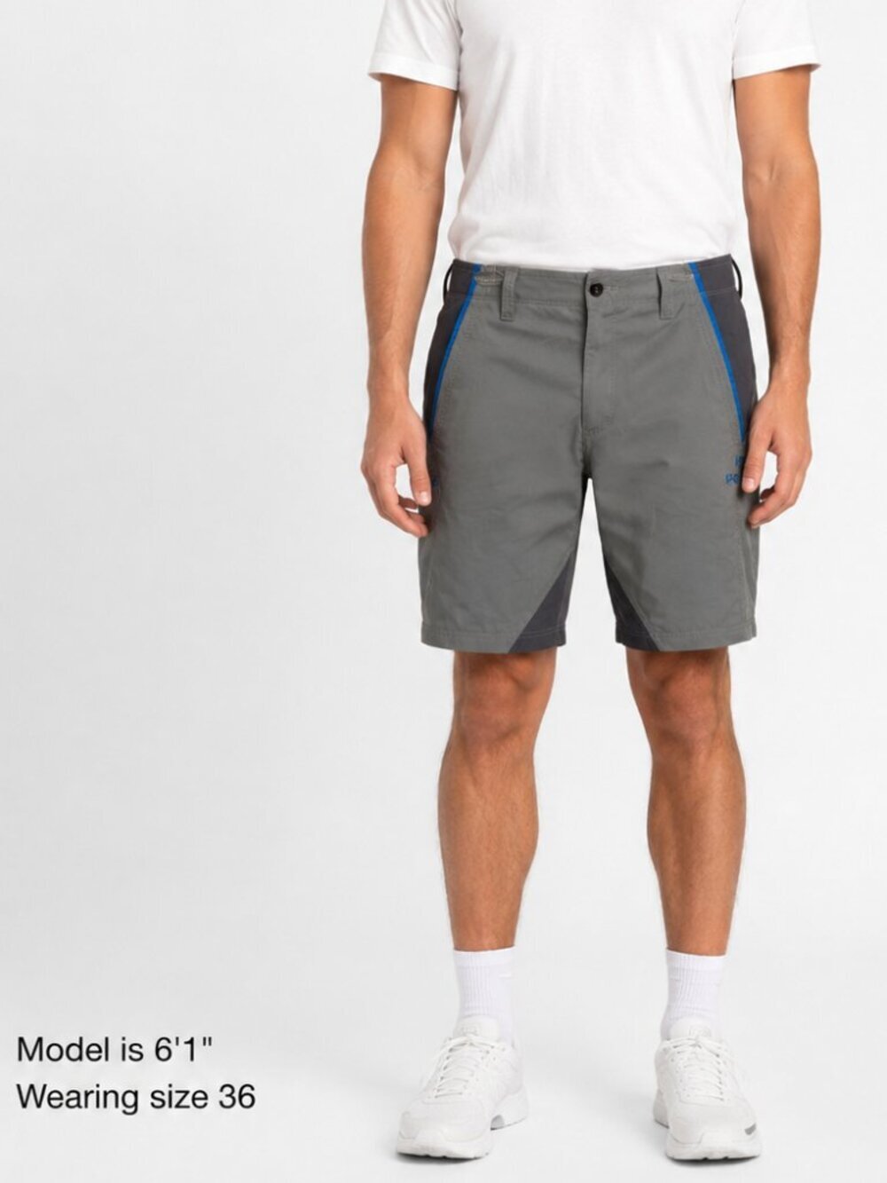 Under Armour Golf Shorts Gray Blue Piping Men's 36